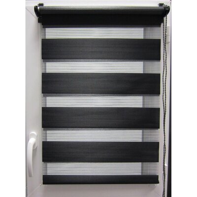 Luance Zebra Roletna 90x180 cm Crna