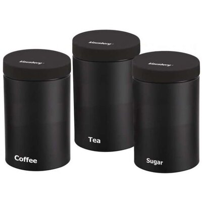 Klausberg Metalne kutije za kafu šećer ili čaj 3 kom. KB7256