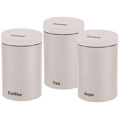 Klausberg Metalne kutije za kafu šećer ili čaj 3 kom. KB7452