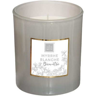 Atmosphera Sveca 8x9cm Vosak/staklo Svetlo Siva