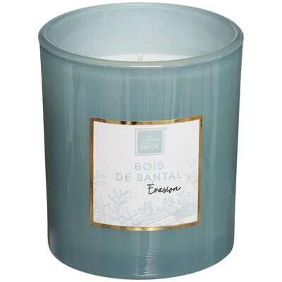 Atmosphera Sandalovo Drvo Sveca 8x9cm Vosak/staklo Svetlo Zelena