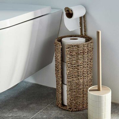 Držač i Postolje za Toalet Papir Vans - Čelik, Morska Trava