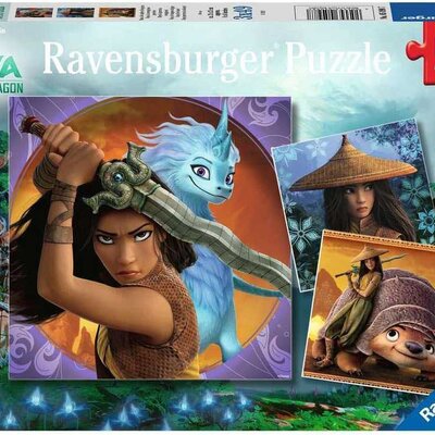 Slagalice 3x49 delova Raja i poslednji zmaj Disney Ravensburger 05098