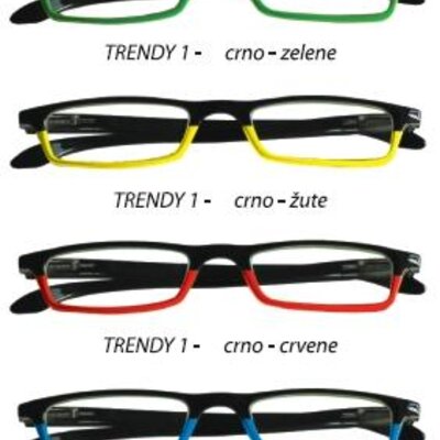 Prontoleggo Trendy1 naočare, crno-žute +3.00 i +3.50