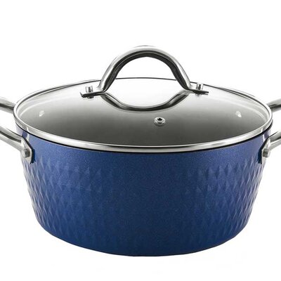 Zilan Šerpa sa staklenim poklopcem 20cm Plava