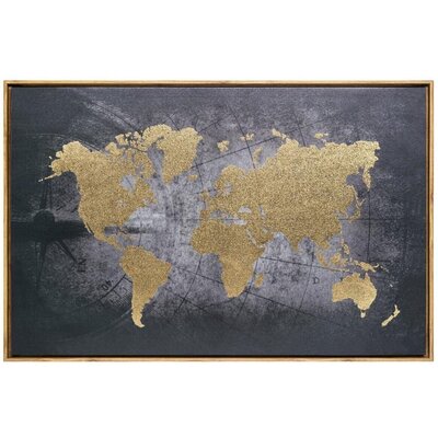 Atmosphera Slika Na Platnu Sa Ramom  World 58x88 Cm Mdf E1/polister