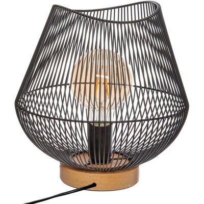 Atmosphera Lampa 26x28cm Metal/drvo Crna