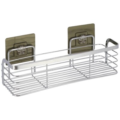 Tendance Žičana Pravougaona Polica 11x29,2x12,2cm Na Lepljenje Hrom