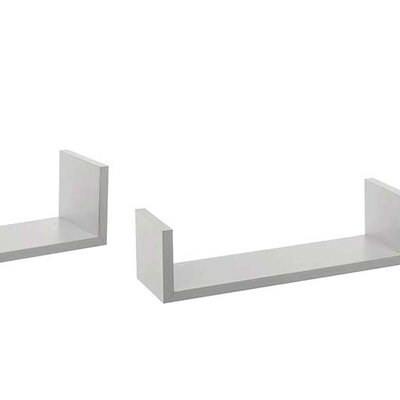 Set od 3 Zidne Police Bele Boje