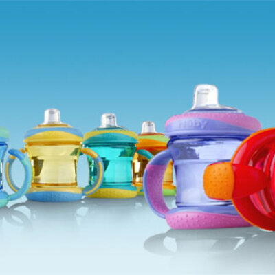 Nuby flaša sa silikonskim piskom i poklopcem 210ml N-9647   