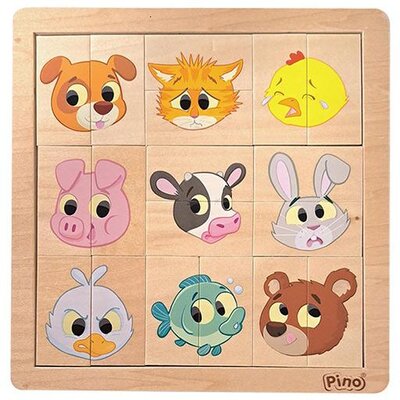 Drvena slagalica za decu Grimase životnja PINO 4490