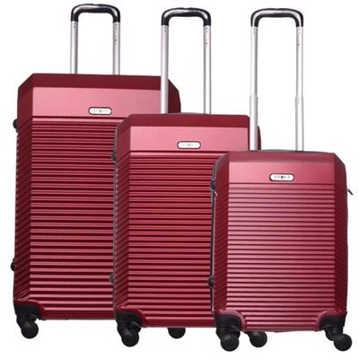 Komplet ABS kofera mali, srednji i veliki Capri bordeaux Enova 524240