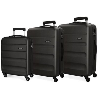 Komplet ABS kofera 75/65/55cm Roll Road Flex black 58494