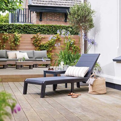 Keter Ležaljka sa podesivim naslonom Formentera Graphitte