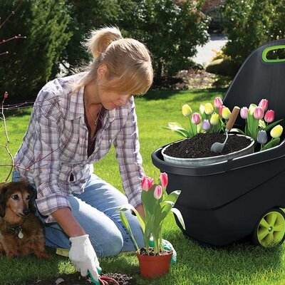 Keter Baštenska kolica Easy Go XL Black 62L