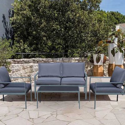 Baštenska garnitura sa dvosedom Kyoto