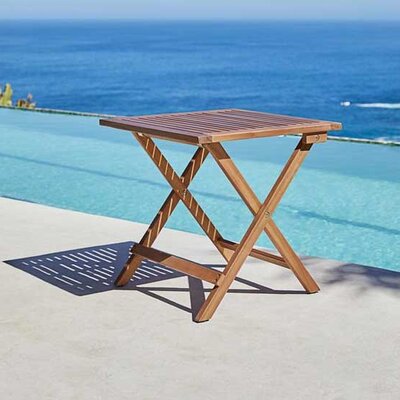 Sklopivi stočić od bagremovog drveta 46x46cm