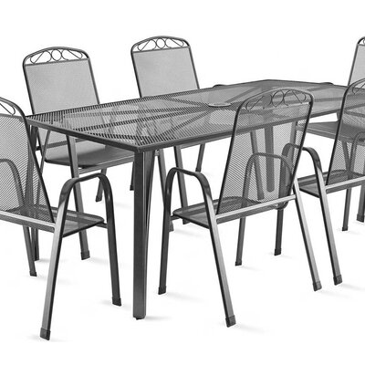 Fieldmann Baštenska Metalna Garnitura 6 Stolica i Sto