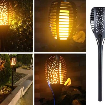 Solarna LED lampa sa efektom plamena Baklja MX9488S 1kom.