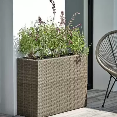 Velika žardinjera sa tri saksije Trio 3u1 Natur