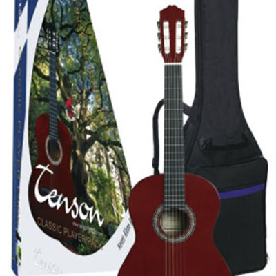 Tenson Classic guitars 4/4 Player Pack red