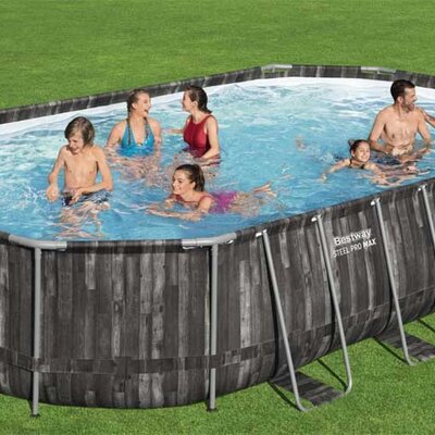 Bestway 5611R Ovalni bazen sa čeličnom konstrukcijom Komplet 610x366x122cm