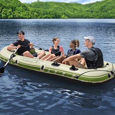 Čamac na naduvavanje za 4 osobe sa veslima i pumpom Bestway Hydro-Force Voyager X4 65156