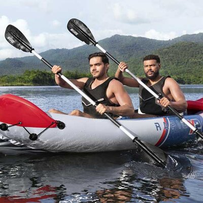 Kajak dvosed na naduvavanje sa veslima i pumpom Bestway Hydro-Force Rapid X2 65077
