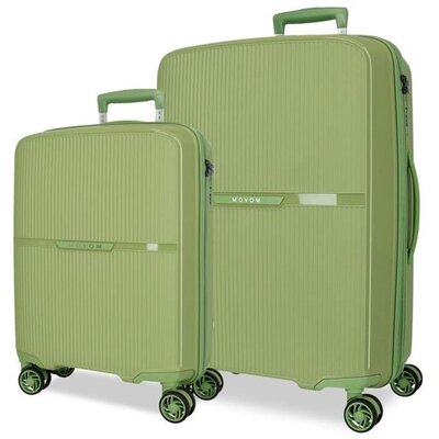 Putni koferi od polipropilena 56cm i 66cm Movom Moon green 55195