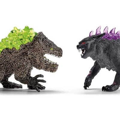 Schleich® Eldrador figurice Shadow Lynx vs. Rock Crusher 70827