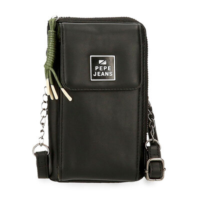 Torbica za telefon i novčanik Pepe Jeans Bea black 75653