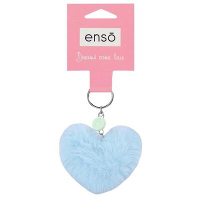 Privezak za ključeve torbu ranac Enso Heart pearl blue 97402