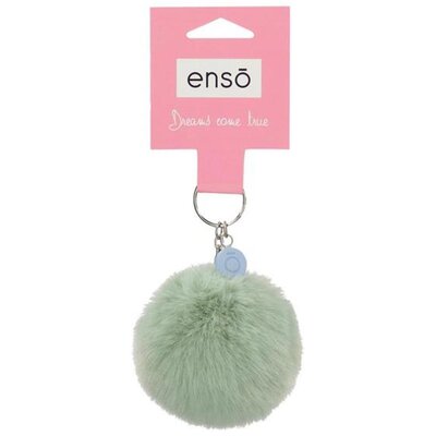 Privezak za ključeve torbu ranac Enso Pompon lime 96102