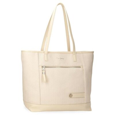 Ženska torba sa pregradom za laptop i tablet PJL Sprig beige 79175