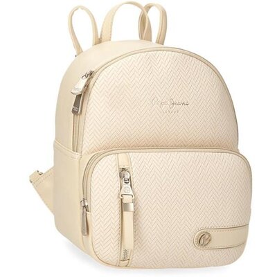 Modni ranac 25cm Pepe Jeans Sprig beige 79120