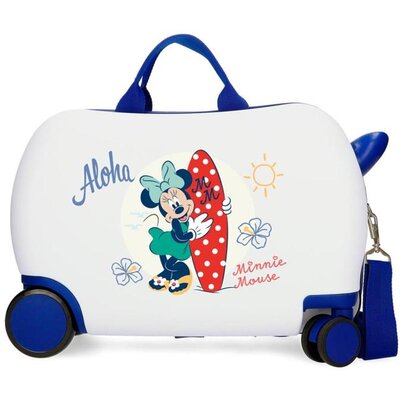 Dečiji kofer za put i vožnju Disney Minnie Aloha white 47710