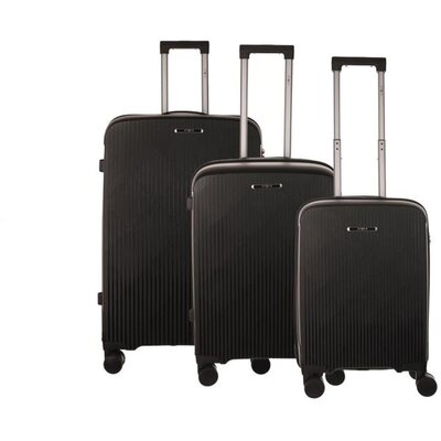 Koferi od polipropilena 53cm/62cm/72cm Enova Tokyo mystic black 525340