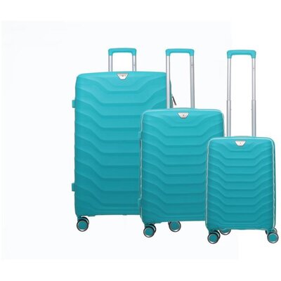 Putni koferi od polipropilena Komplet Enova Longbeach turquoise 526340