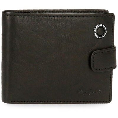 Muški novčanik od prirodne kože PJL Badge black 73733