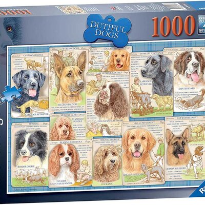 Puzzle slagalica 1000 delova Radni psi Ravensburger 16508