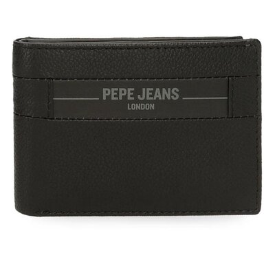 Muški kožni novčanik na preklop PJL Checkbox black 78831