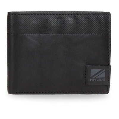 Kožni novčanik na preklop Pepe Jeans Topper black 78540