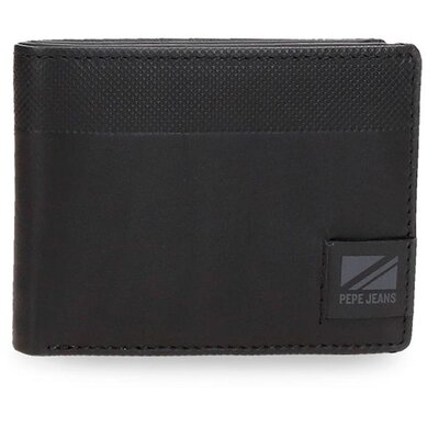 Kožni novčanik na preklop PJL Topper black 78531