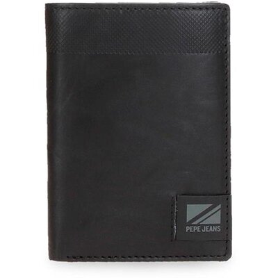Kožni novčanik na preklop PJL Topper black 78520