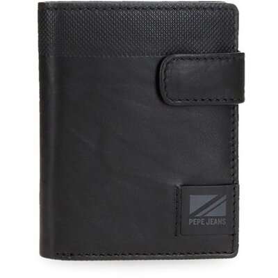 Kožni novčanik na preklop PJL Topper black 78512