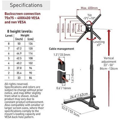 BARKAN FS310T LCD TV podni nosač od 13 do 65 inča