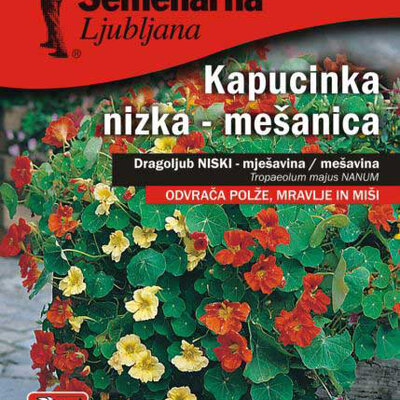 Baštensko cveće 10 kesica Dragoljub niski - mešavina -  Tropaeolum majus nanum 5515