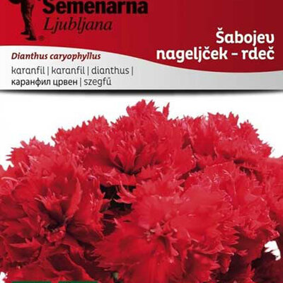 Seme za Karanfil  šabo - crveni - Dianthus caryophyllus 5 kesica 3225/2