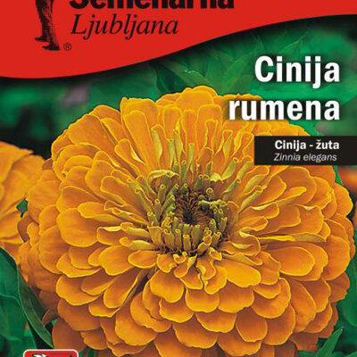 Baštensko cveće Lepi čovek - Cinija - žuti - Zinnia elegans 10 kesica 5972