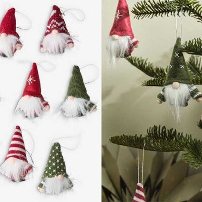 Ukrasi za jelku u obliku vilenjaka 8 kom.